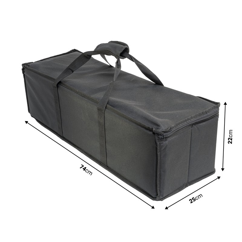 Sac de rangement matelassé - 74 x 25 x 22 cm lumière