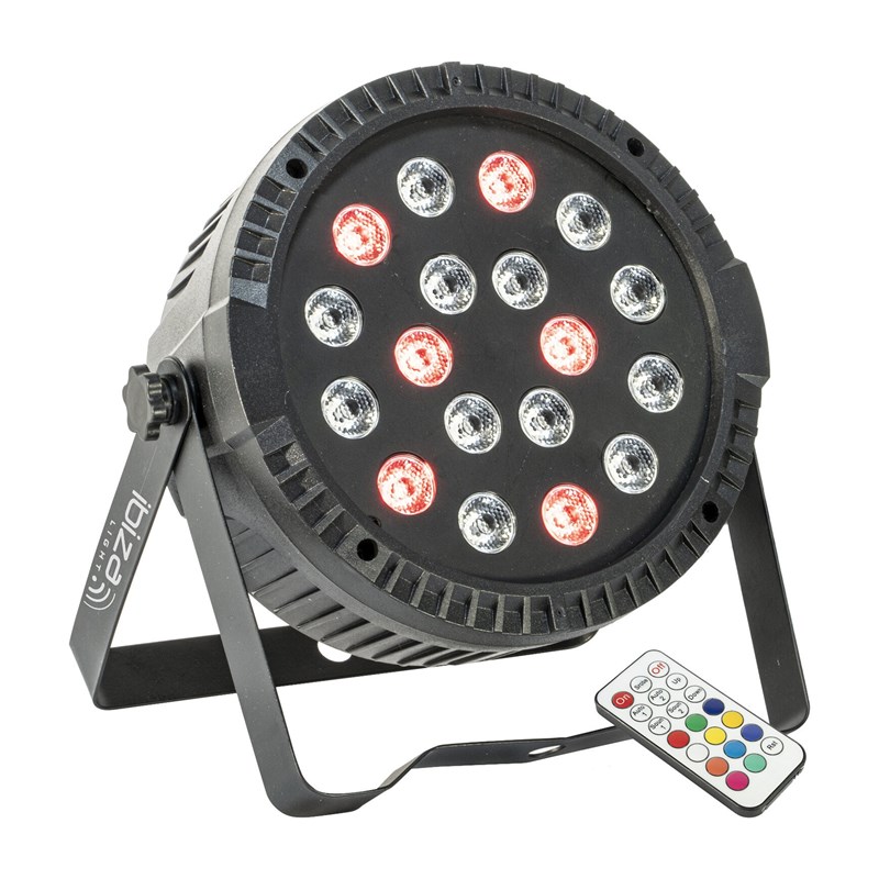 Projecteur PAR - 18 LED RVB 1W - ROUGE