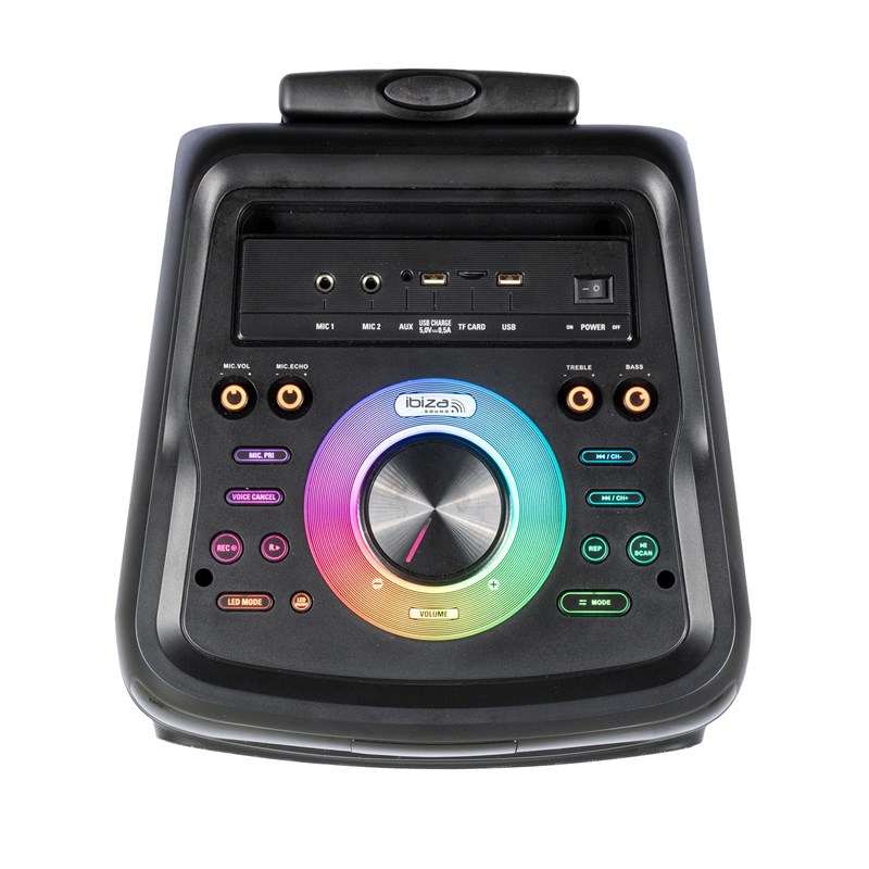 Enceinte standup 1400W LED - dessus