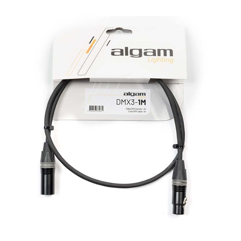 Câble DMX 3 Points - 1 m XLR