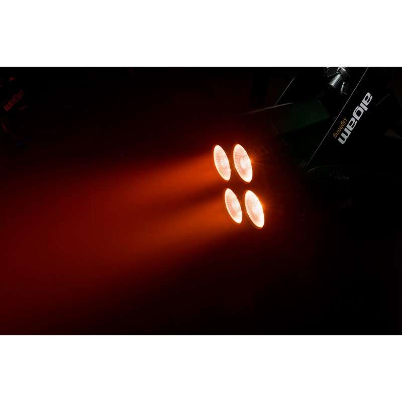 Projecteur Par LED compact 4 x 6W RGBW avec télécommande - faisceau