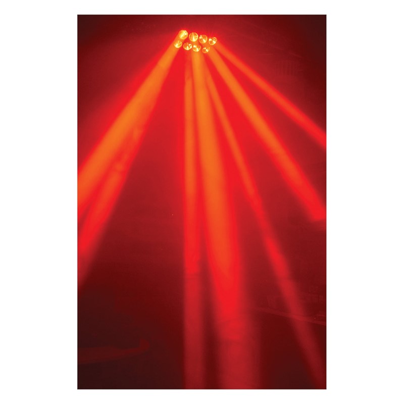 Effet de lumière spider Ibiza light QUAD8-FX DMX - rouge