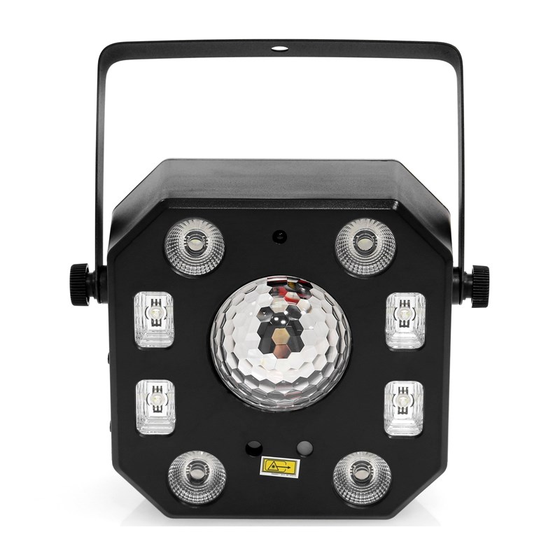 Jeu de lumière 5-en-1 multi-effets - LED RGBW UV Laser ball