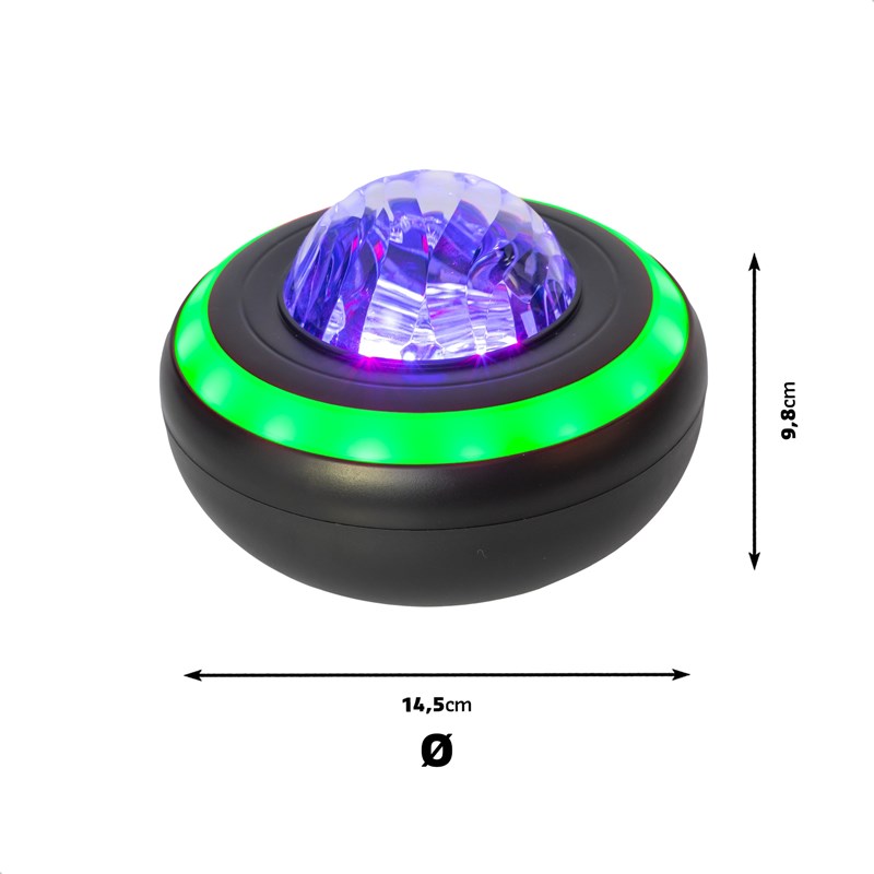 Haut-parleur lumineux plusieurs effets avec Bluetooth boréales