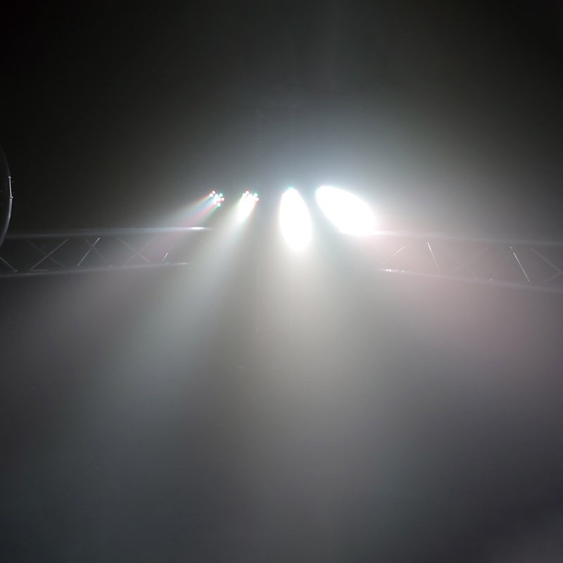 Portique d'éclairage - 2 projecteurs LED - 2 Nano Derby lumineuse