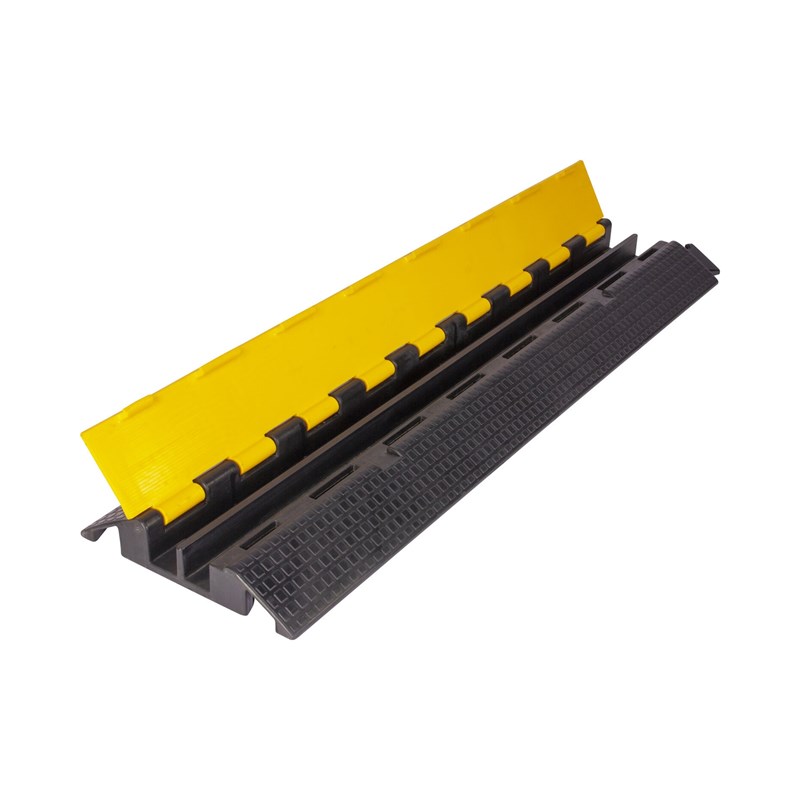 Chemin de câble à 2 voies en TPU jaune
