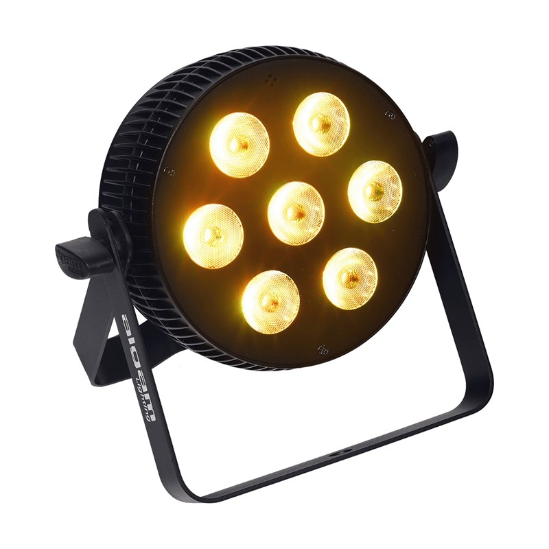 Projecteur PAR LED - 7x10W 6-en-1 RGBWAU
