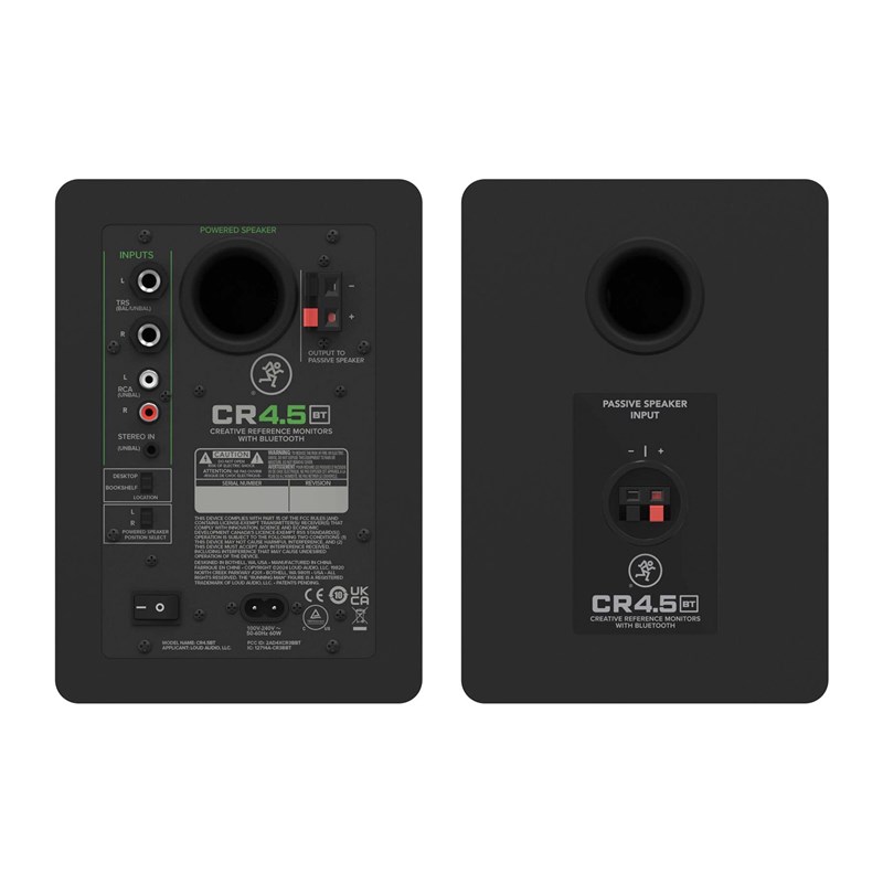 Enceintes monitoring actives 4,5" Bluetooth - Paire active
