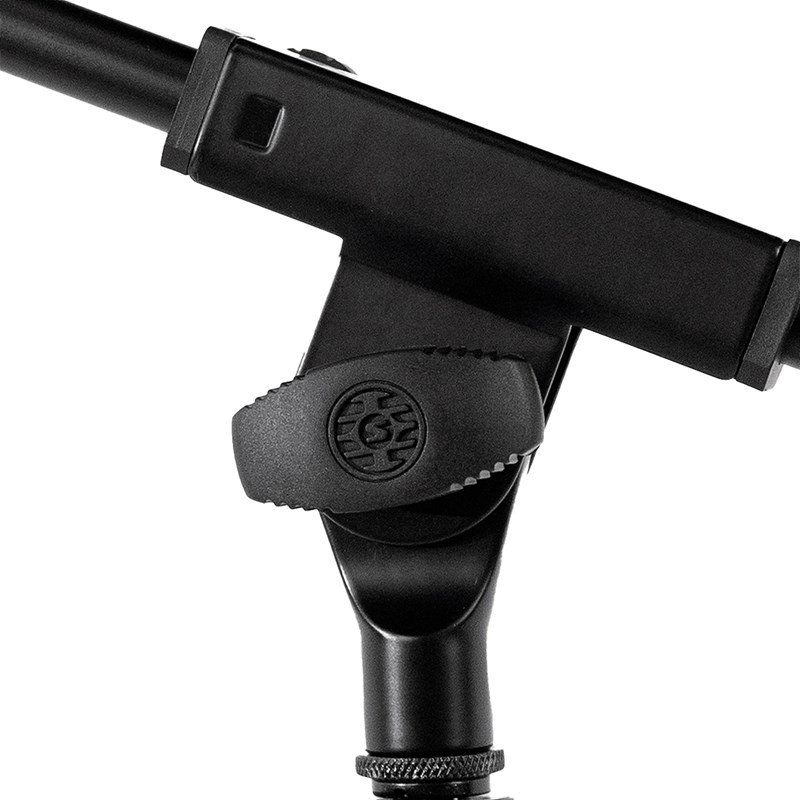 Pied de micro compact réglable avec perche - Profil bas