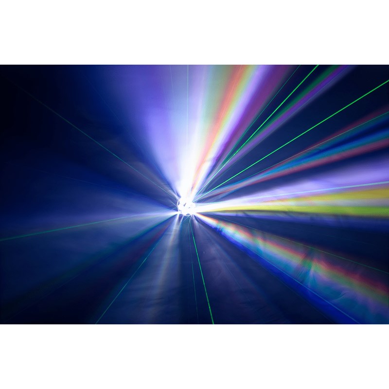 Lyre Wash LED - 6 x 15W RGBW - Laser vert 200MW discotheque