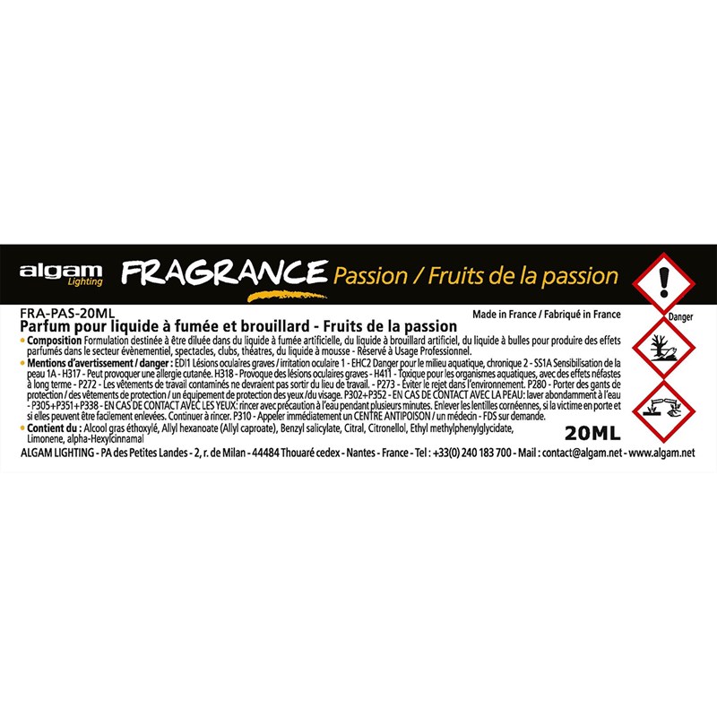 Parfum liquide à effets - Fruits de la passion - 20ml