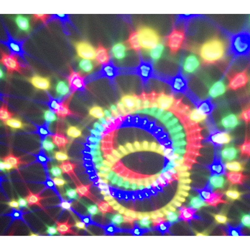 Effet lumière Astro 9 LED multicolores avec télécommande - Disco