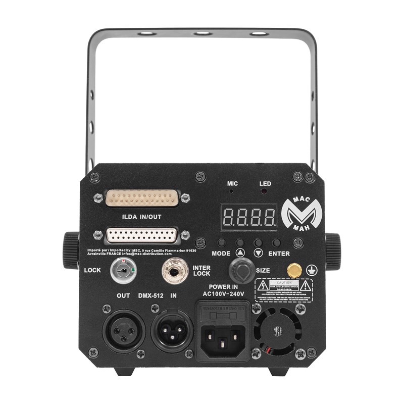 Laser RGB Class 4 - 300/80/1000mW - ILDA & Scan éclairage