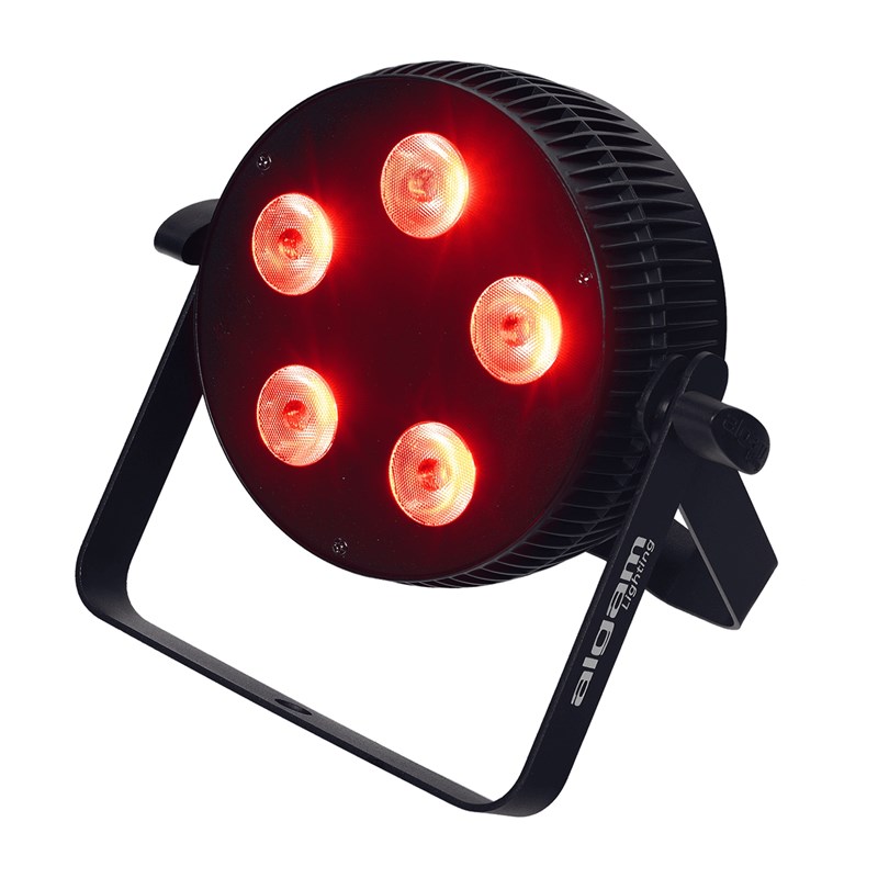 Projecteur LED RGBW 5x10W - DMX - lyre & télécommande - Musical