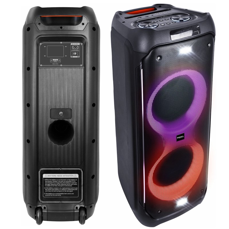 Enceinte Active Bluetooth 1200W - 2 Effets Rotatif