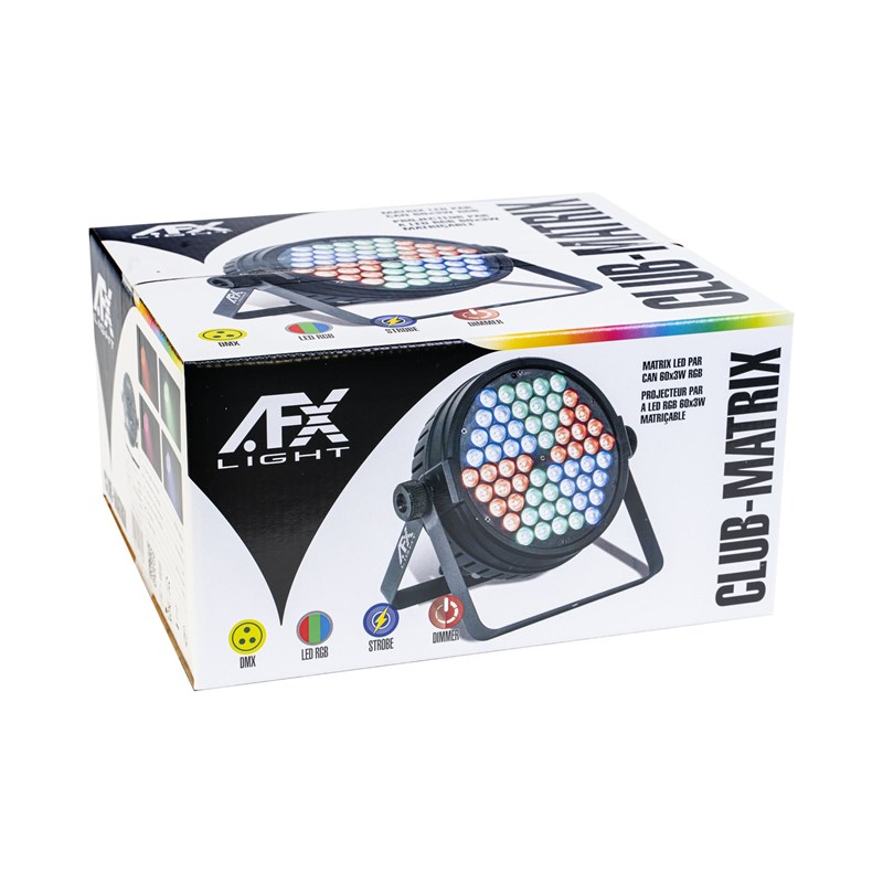 Projecteur PARLED RGB 60x3W Matrice - DJ CLUB