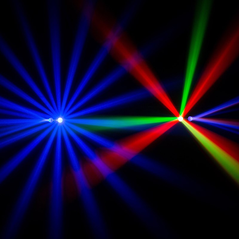 Jeu de Lumières LED RGBWA Double Effet Moon DJ