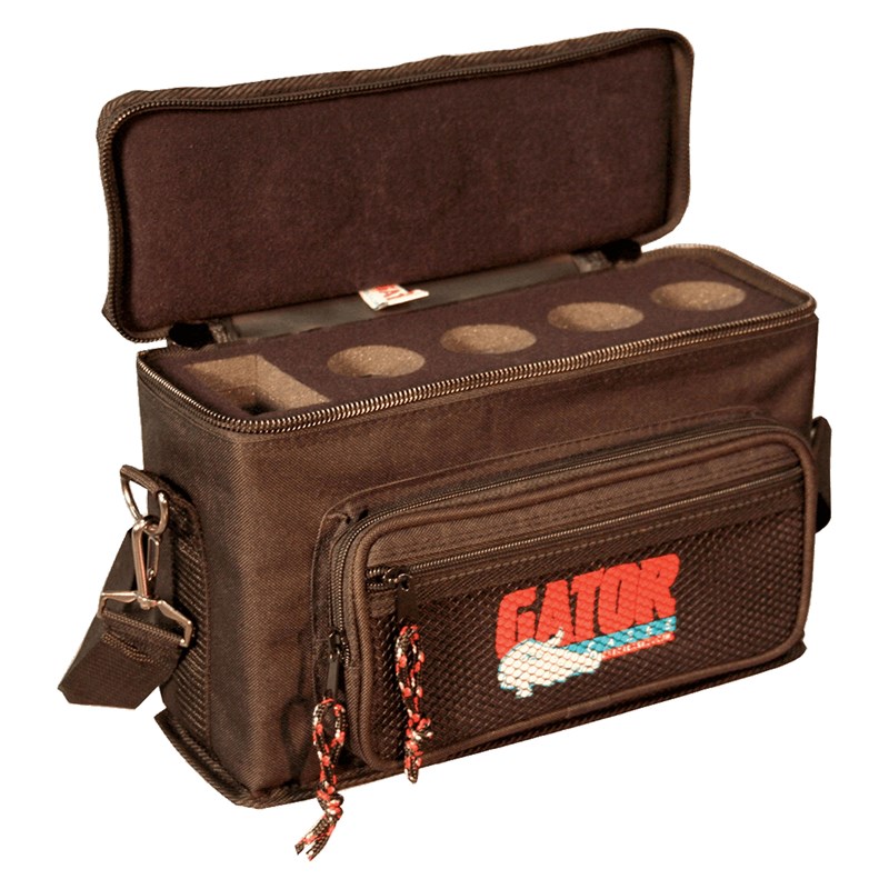 Housse transport pour 4 microphones - Nylon rembourré - GATOR CASES - HGF GM-4