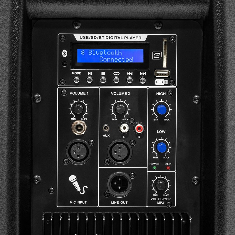 Enceinte amplifiée ABS 15" 450W - Bluetooth USB SDHC son