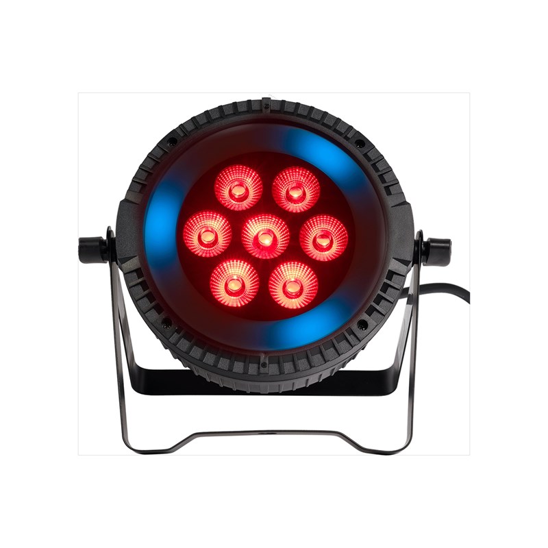 Projecteur PAR LED Wash - 7x 6W - Anneau LED RVB éclairage