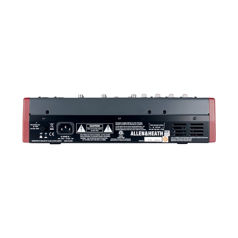 Console de mixage USB avec effets - 4 in mono, 2 stéréo, 2 AUX - branchement