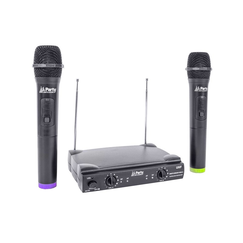 Système de micros UHF - 2 micros main VHF - 2 canaux microphone