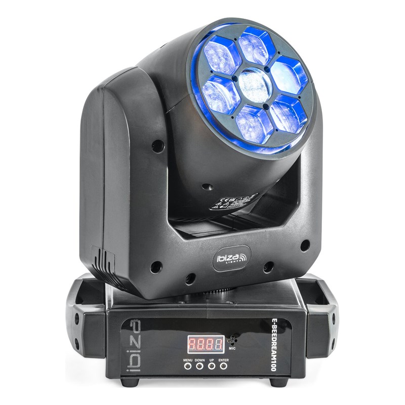 Lyre Spot 100W + B-Eye 6 x 10W DMX 17 canaux - bleu