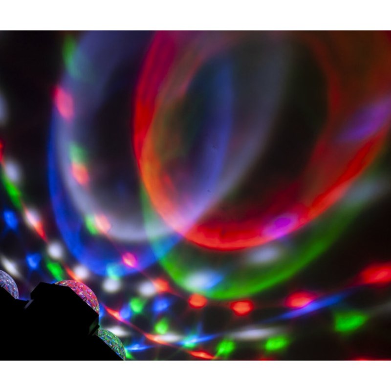 Séquenceur lumière 4 Astros LED RVBW - Auto/Musique - effet