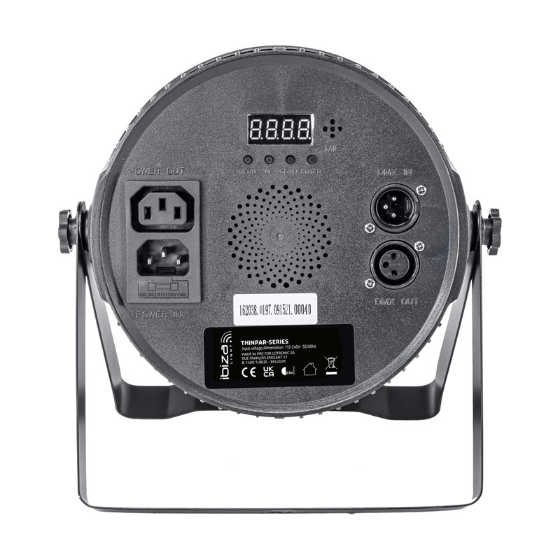 Projecteur PAR - 7 LED RVBB 6W - Télécommande - arrière