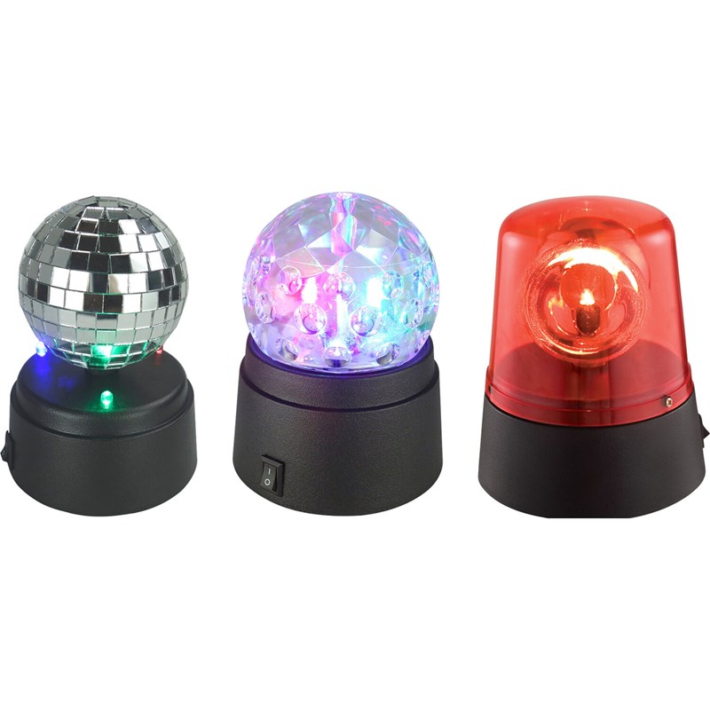 Ensemble 3 mini effets LED pour fête enfants