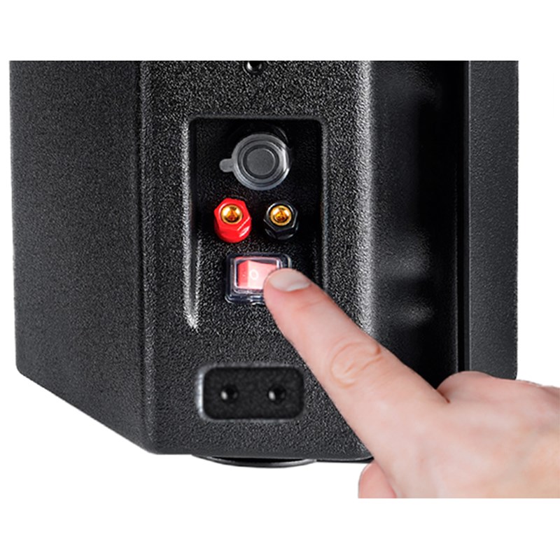 Paire enceintes extérieures 100W - Bluetooth - IP44 - Télécommande passive