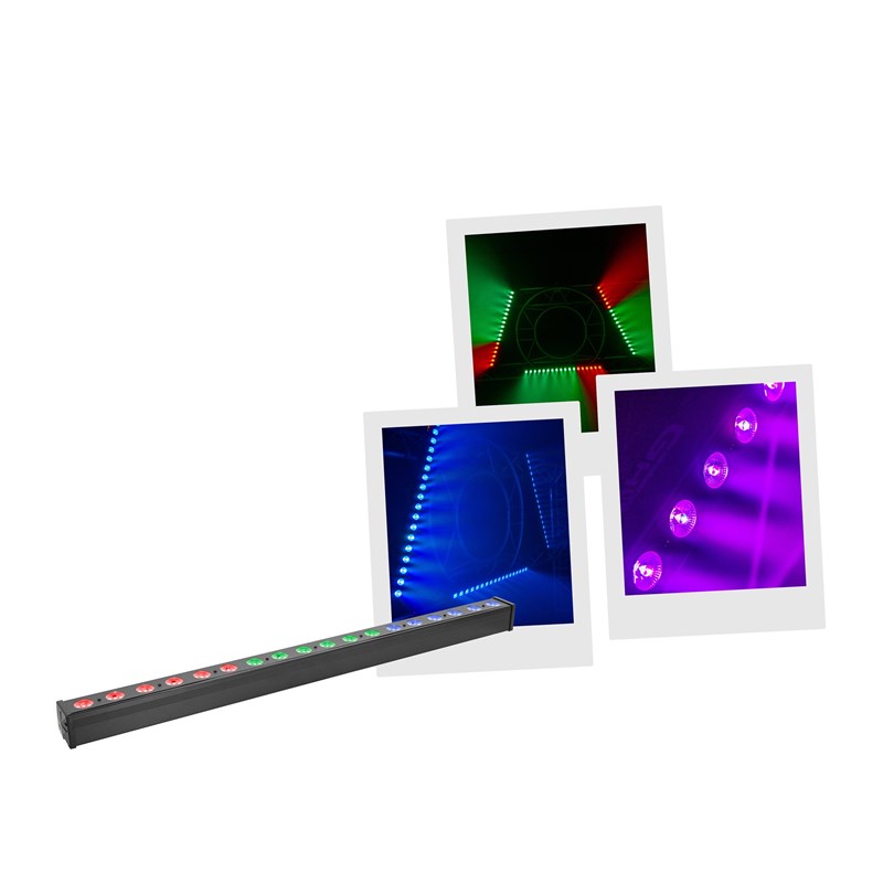 Barre LED RGB 18x3W - DMX - 4 modes ambiance