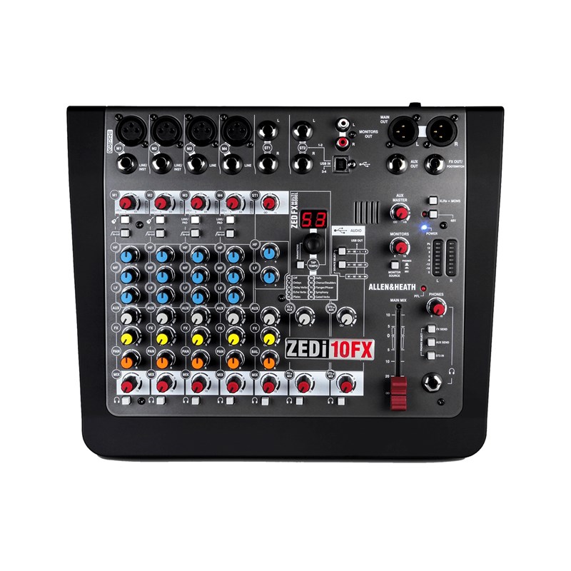 Console Analogique GSPre - 4 in mono, 2 stéréo, USB avec effets connectique