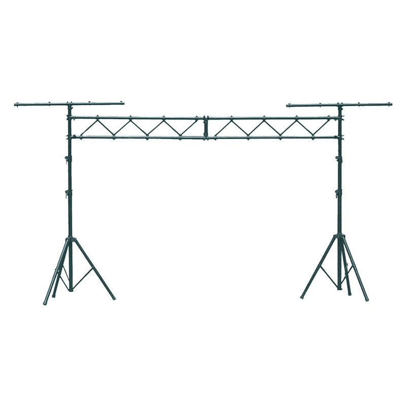 Deux stands lumière trépied avec pont - Noir