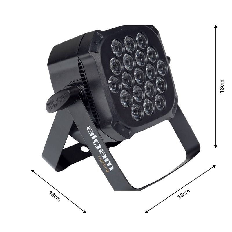Projecteur LED 19 x 1 W RVBB multicolores - dimension