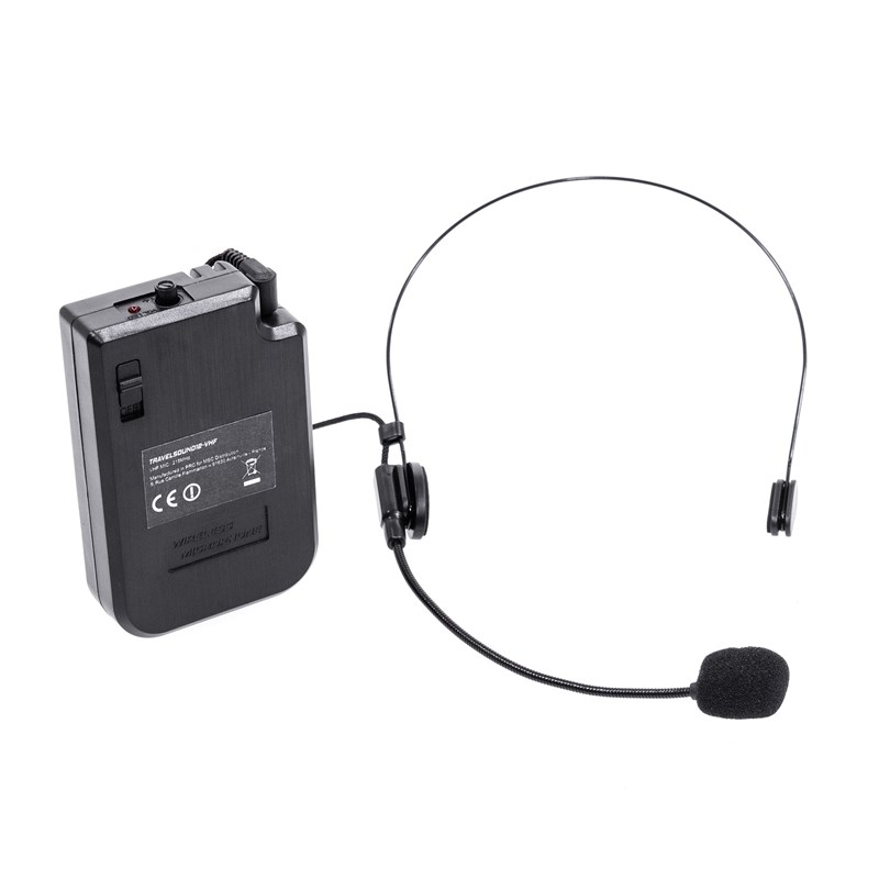 Système de son portable 12" - 600W - 2 micros VHF & TWS - micro serre tête