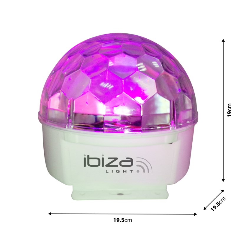 Effet lumière Astro 9 LED multicolores avec télécommande dimension