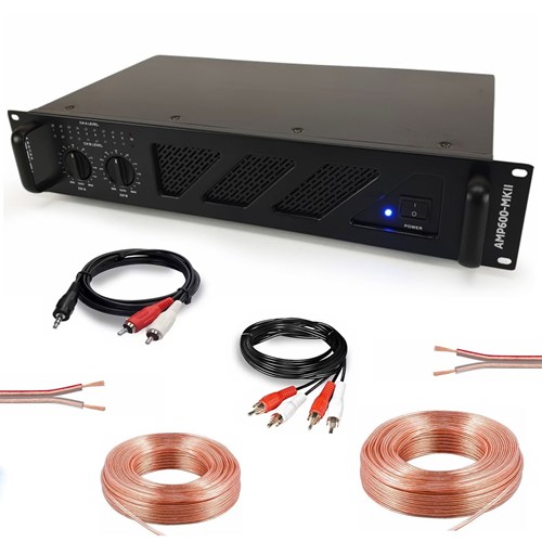 PACK AMPLI SONO 960W - AMP600-MKII + CABLES