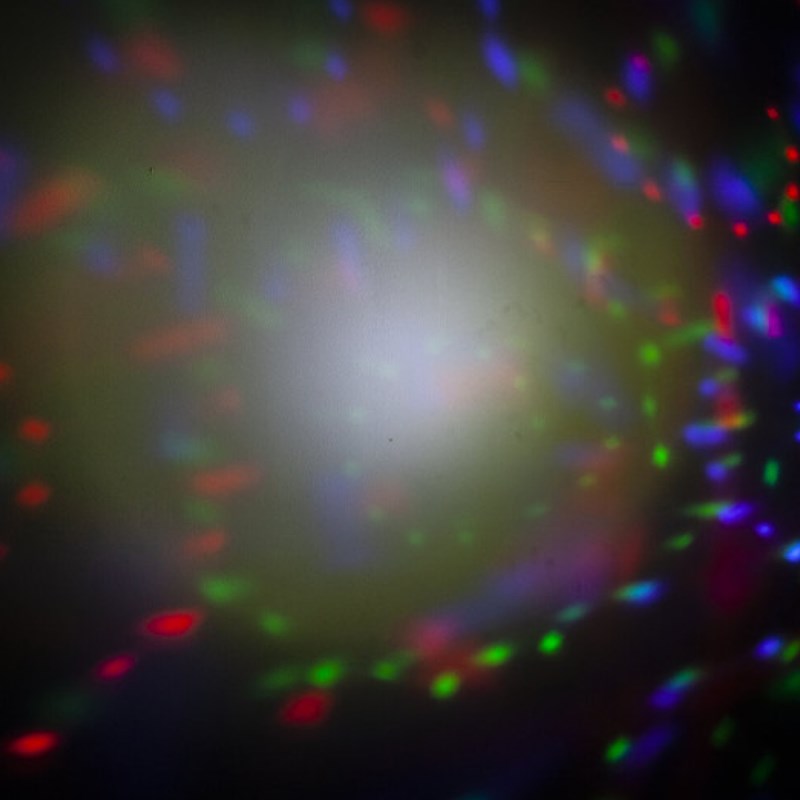 Pack 4 effets lumière LED sur support - RGBW - DMX