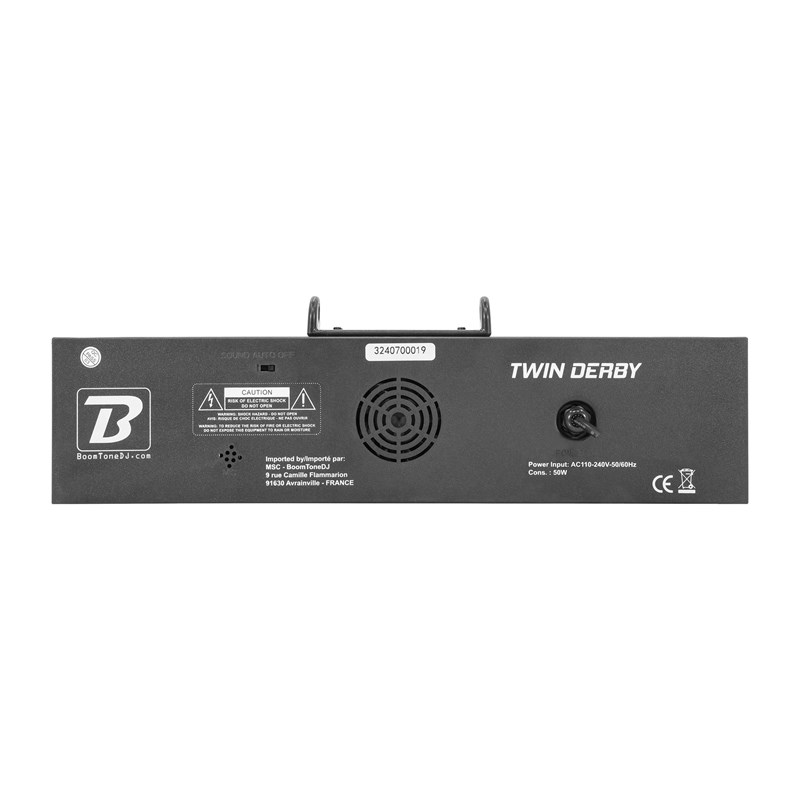 Twin Derby 3-en-1 LED - Derby Wash Strobe - Trépied réglable