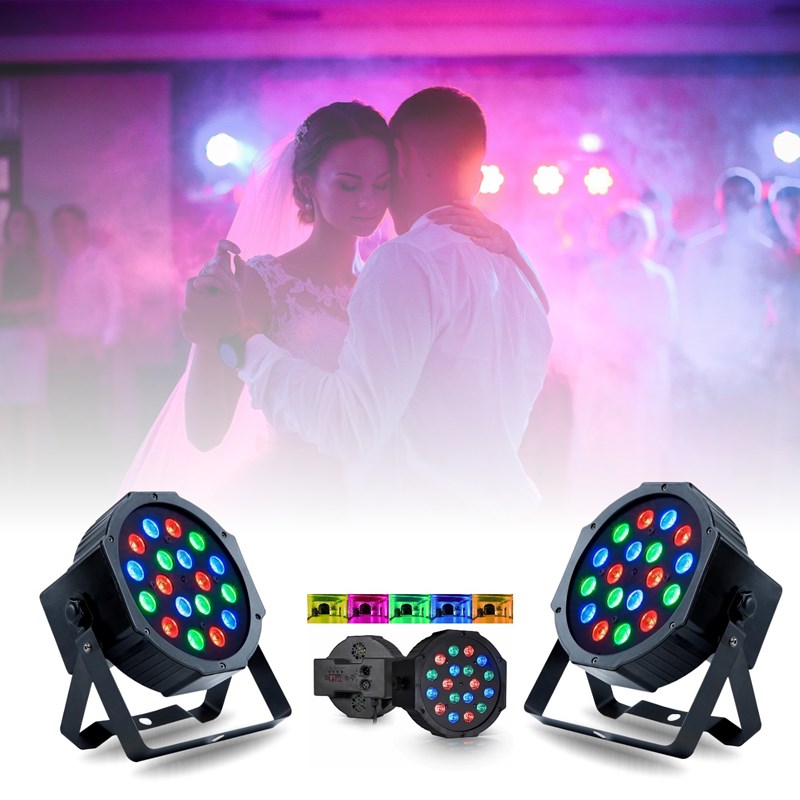 Pack 2 enceintes sono - Caisson 800W - 2 Projecteurs - 2 Machines à bullesSono DJ, Puissance 800W, C