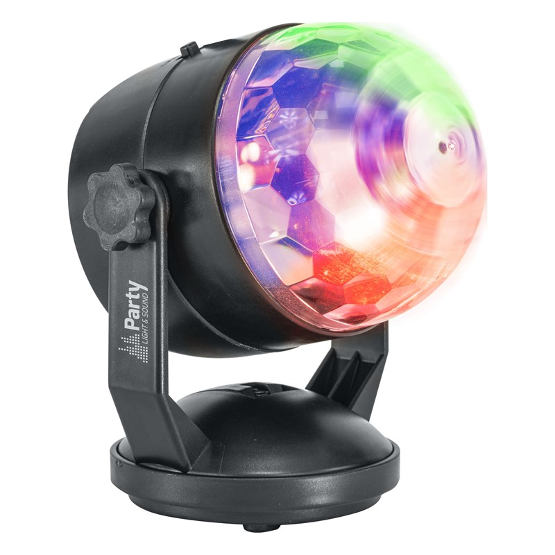 Boule disco RVB - Mini effet LED avec ventouse - Alim. USB ou piles lumière