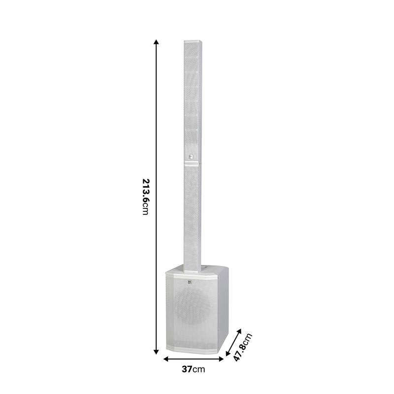 Systèmes Colonne 2000W 12" - Bluetooth
