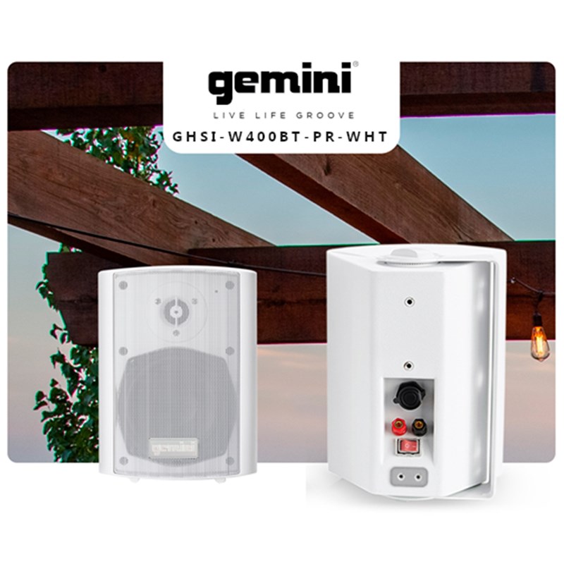 Paire d'enceintes extérieures Bluetooth - IP44 - 100W passive