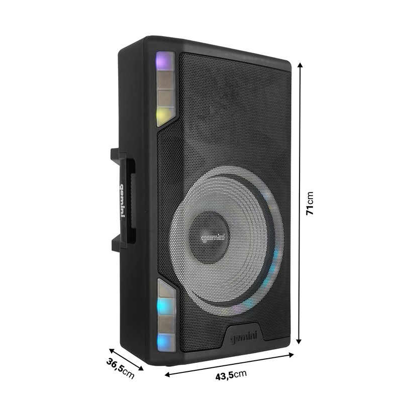 Enceinte active 15” 550W Bluetooth - Micro & Pied DJ