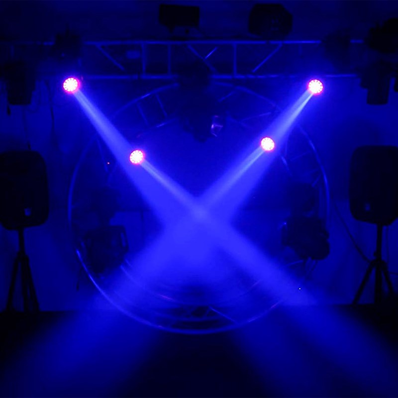 Lyre Beam 60W RGBW 4° avec anneau LED RVB - DMX motorisée