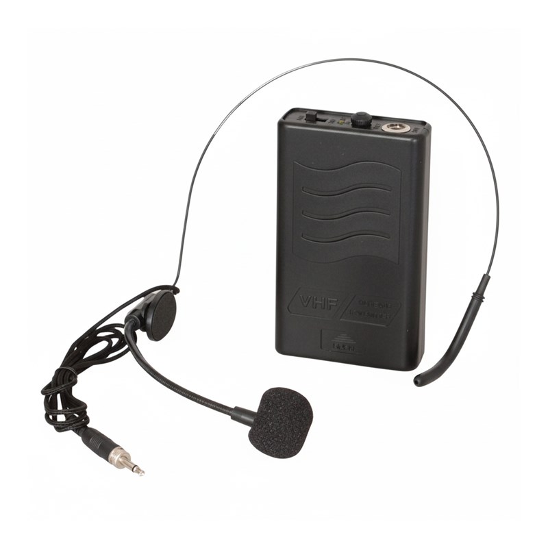 Micro casque UHF avec émetteur ceinture 865MHz