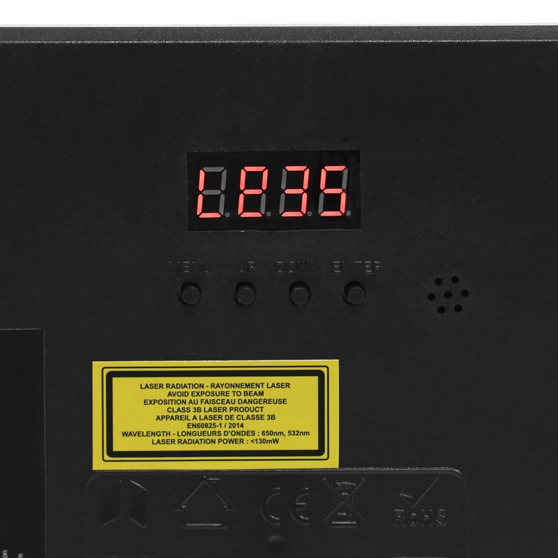 Jeu de lumière 5-en-1 multi-effets - LED RGBW UV Laser modes