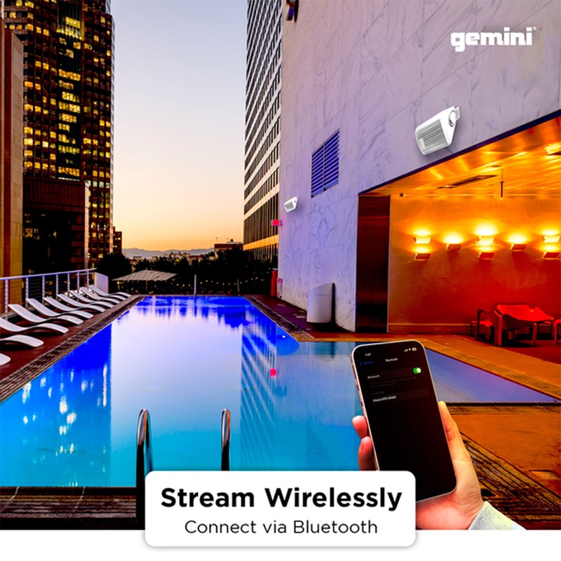 Paire d'enceintes extérieures 300W - Bluetooth - IP44 sono