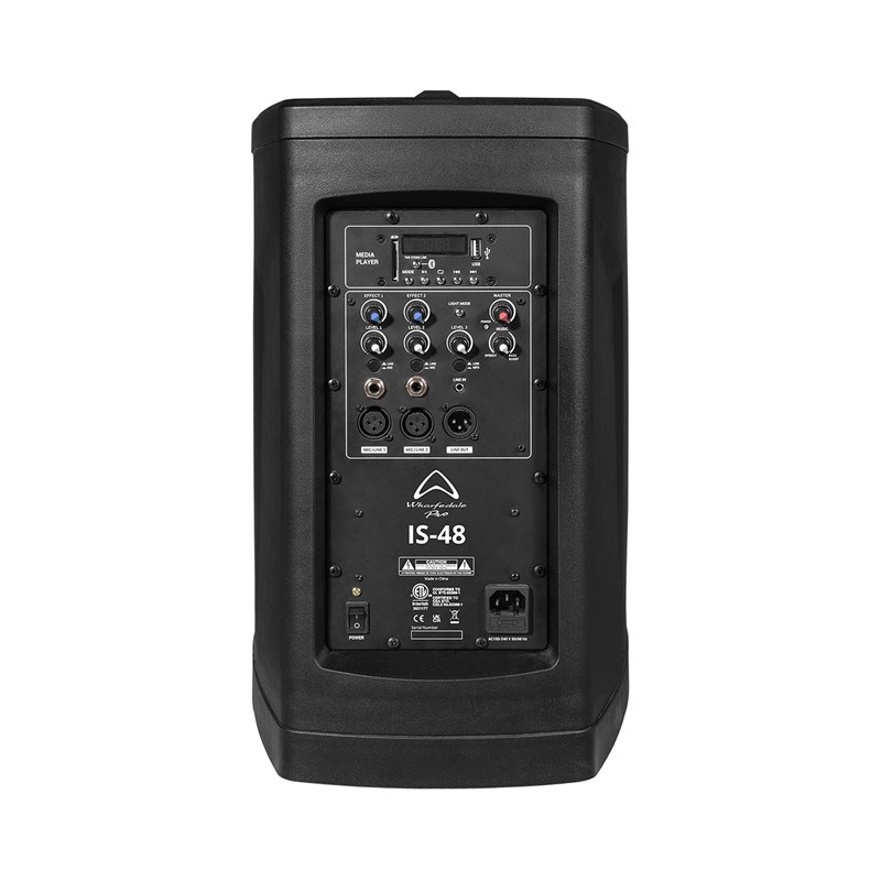 Système colonne amplifié avec Bluetooth/TWS - 100W + effet LED - arrière